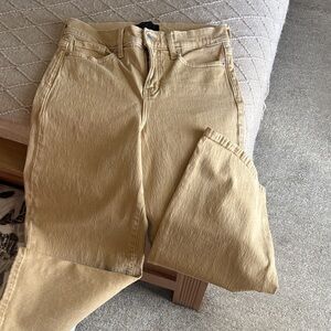 Banana Republic Women's Straight Leg Jeans in Tan